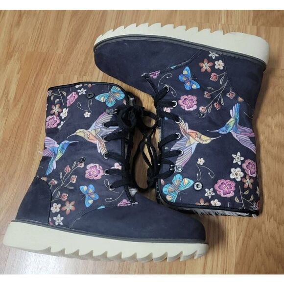 Bohemian Hummingbird Pola Leather Boots 8 - Picture 6 of 8